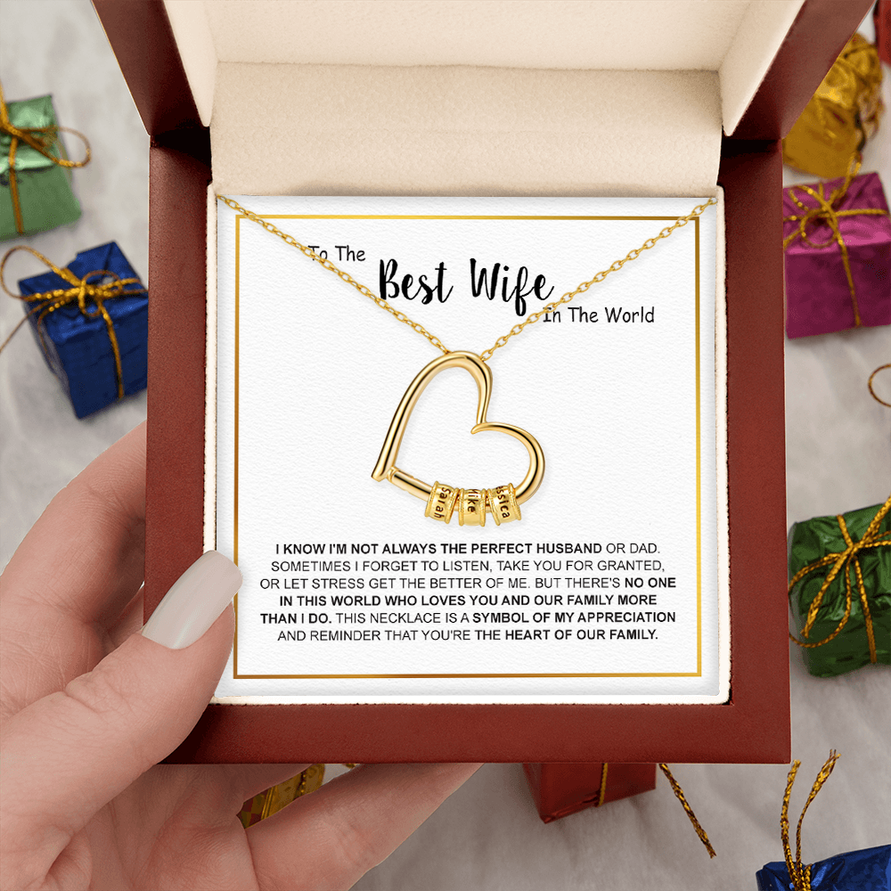 To My Wife - Family’s Custom Pendant