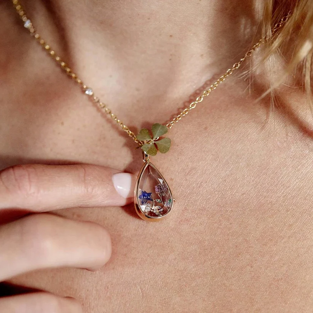 Locket Necklace with Charms