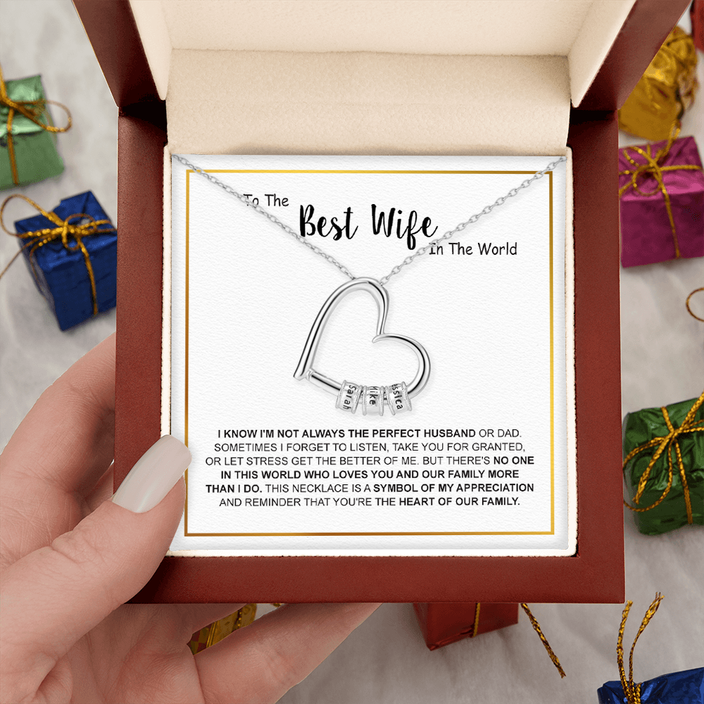 To My Wife - Family’s Custom Pendant