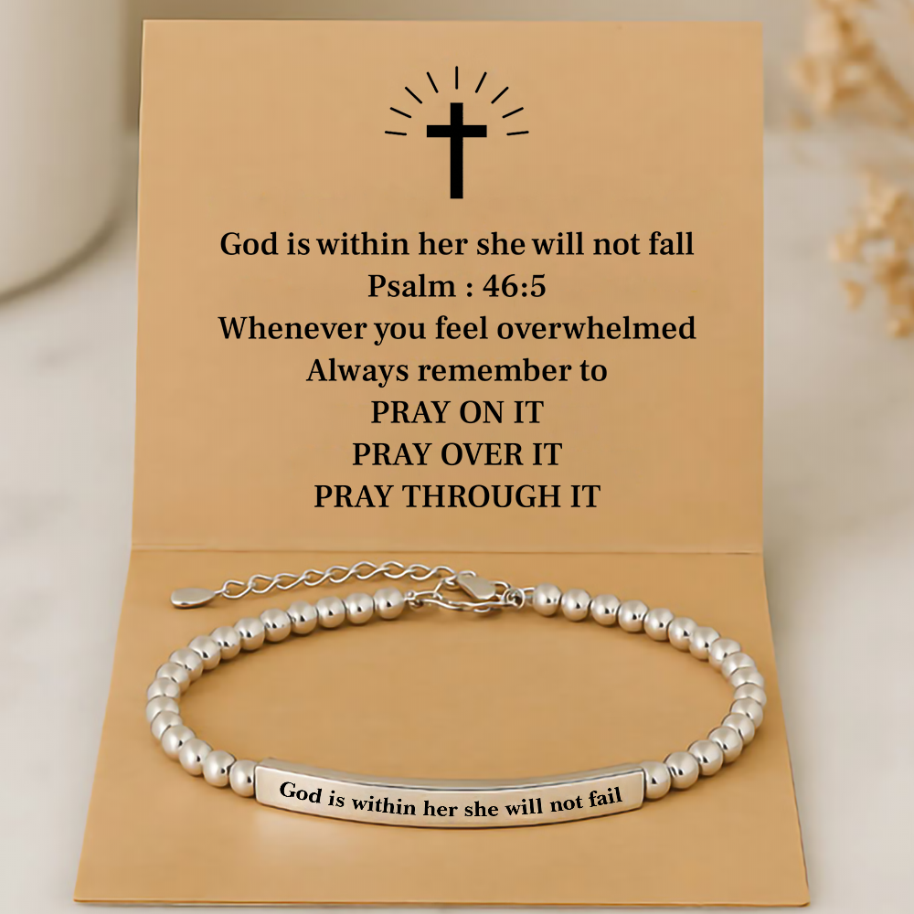 Faith Bracelet - God is within her