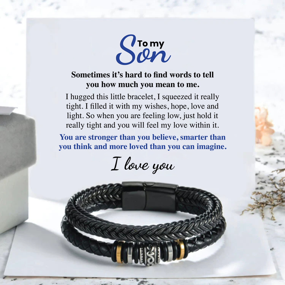 To My Son – Love Knot Bracelet, A Bond That Can’t Be Broken