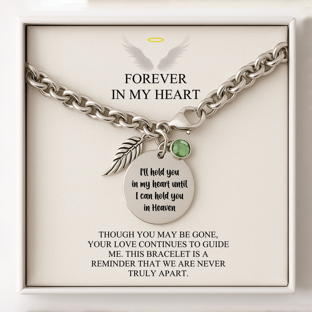 Memory Bracelet - I will hold you forever in my heart
