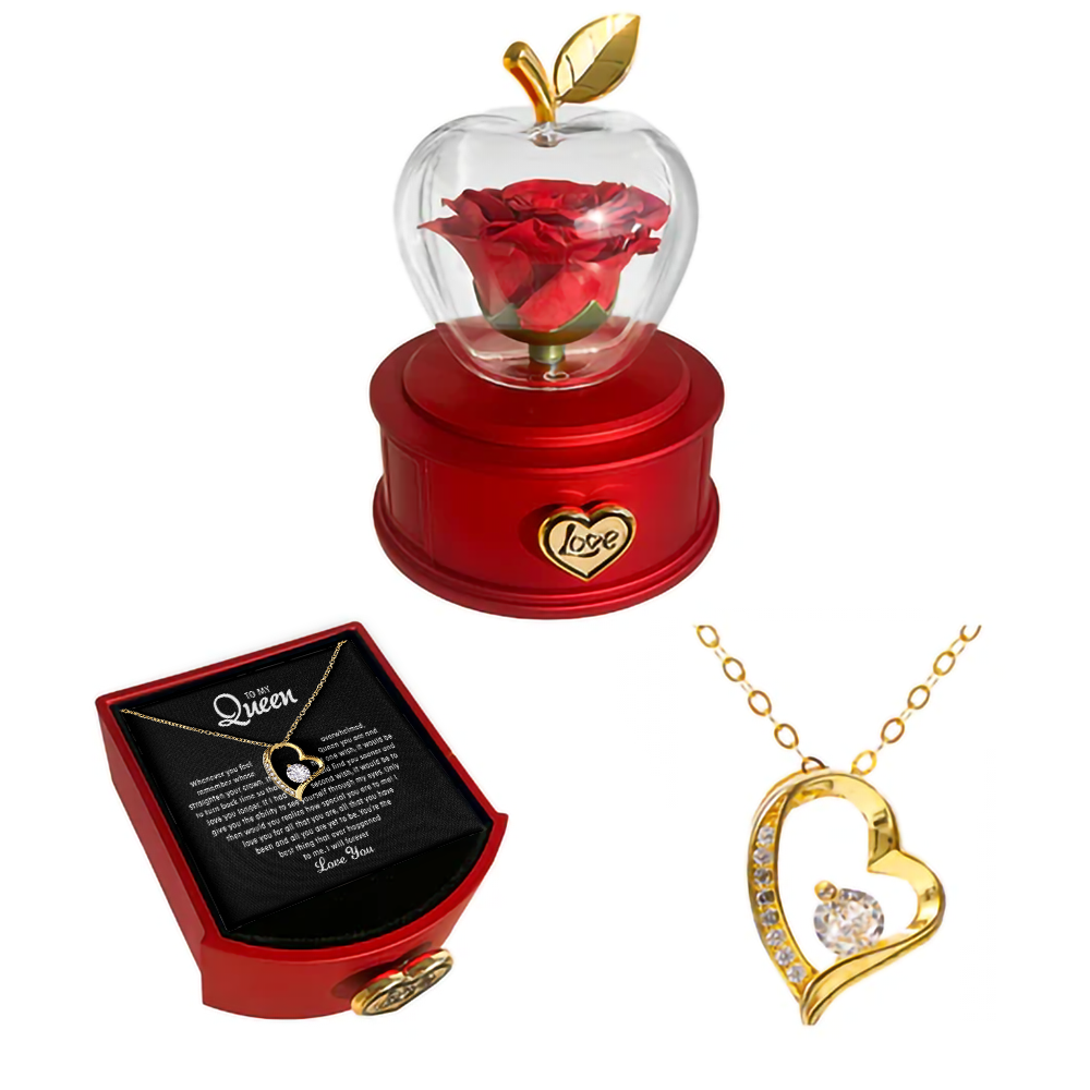 To my Queen - Forever Rose Necklace