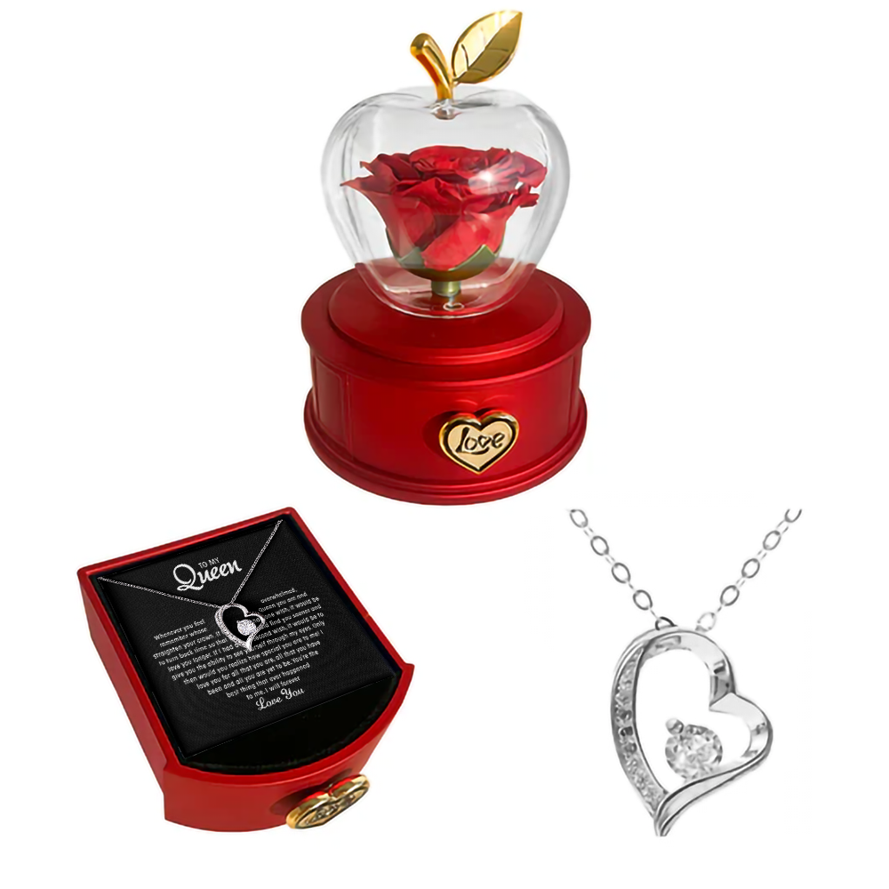 To my Queen - Forever Rose Necklace