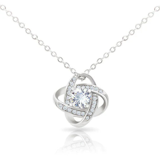 Knot 14kt white gold-plated Necklace