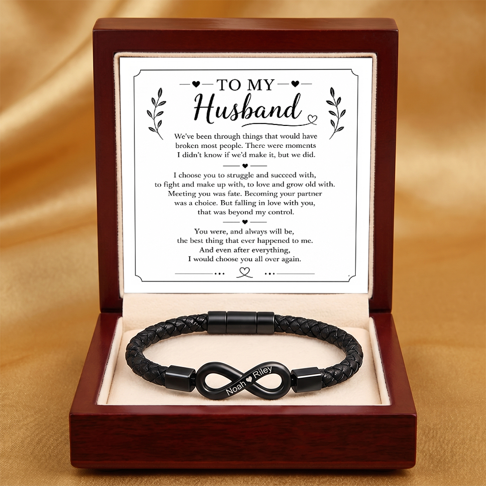 To My Husband – Forever Love Infinity Bracelet