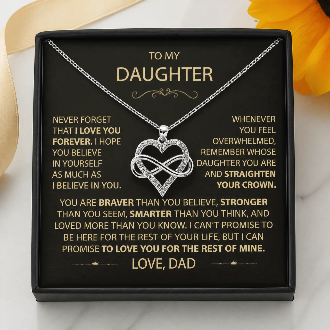 To My Daughter – Love You Forever Necklace