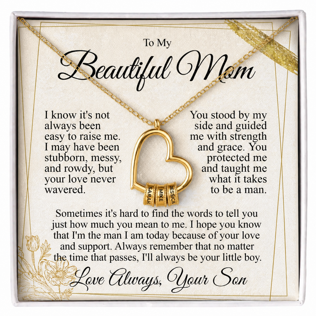 To My Mom - Heart of Our Family Necklace