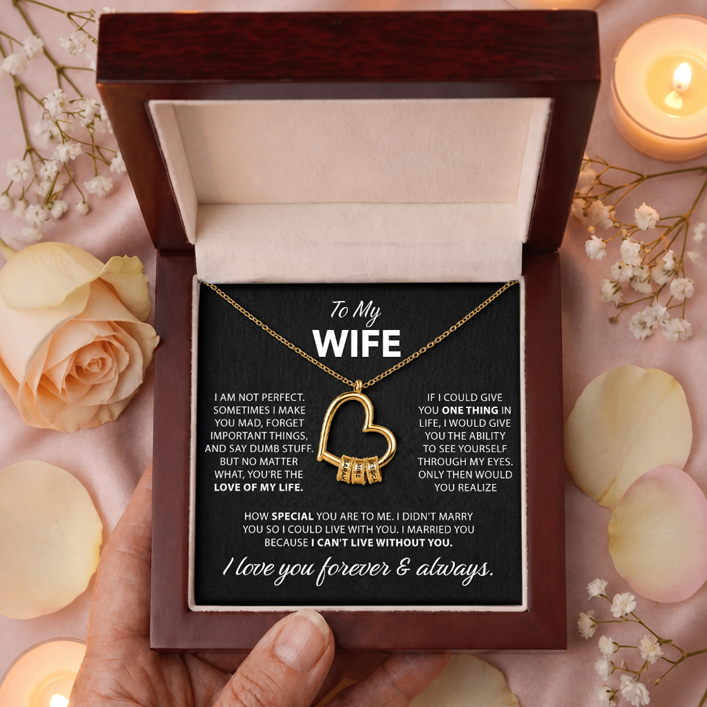 To My Wife - Heart of Our Family Necklace