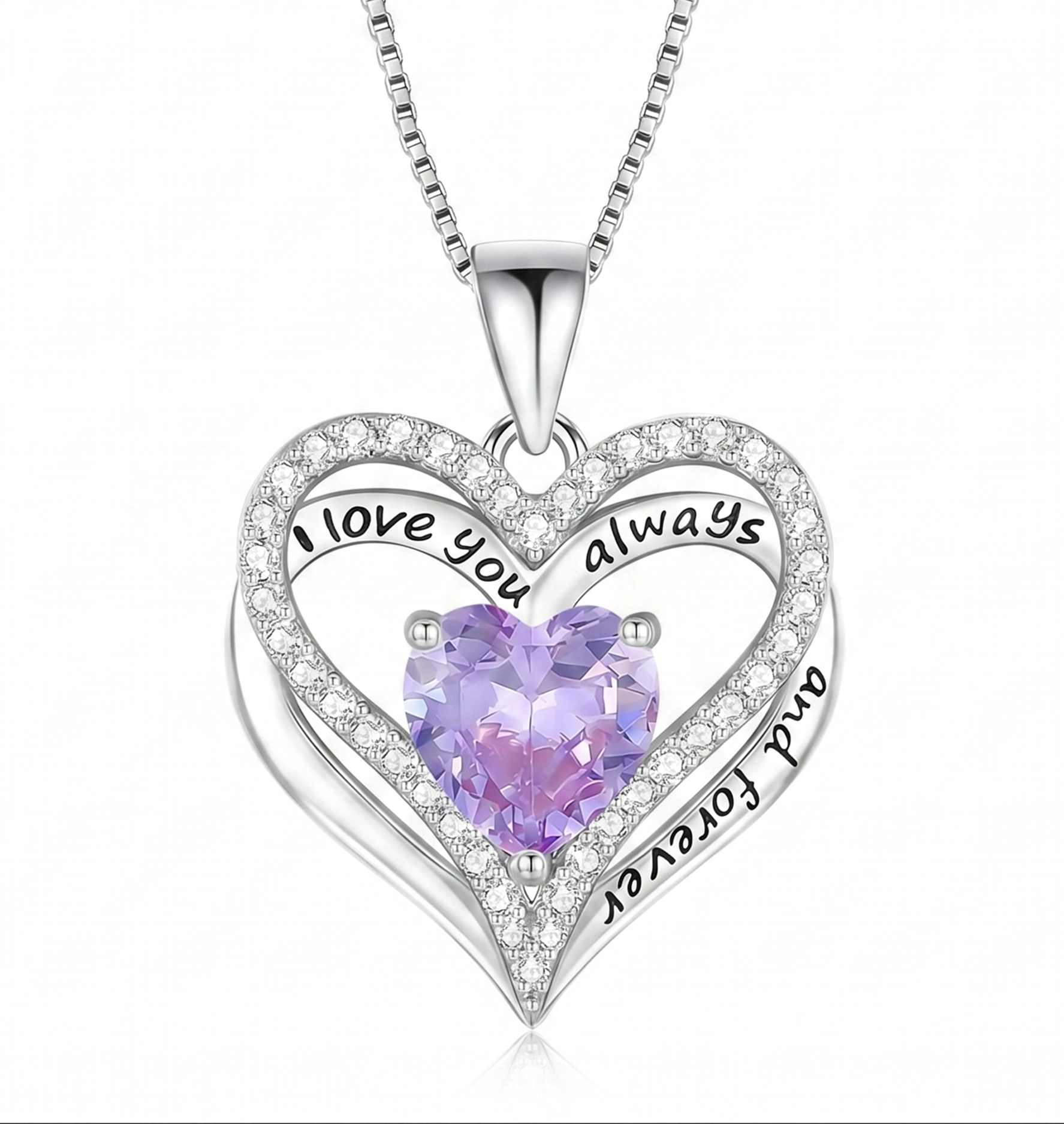 To My Wife -  Personalized Heart necklace