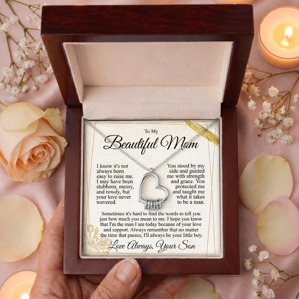 To My Mom - Heart of Our Family Necklace