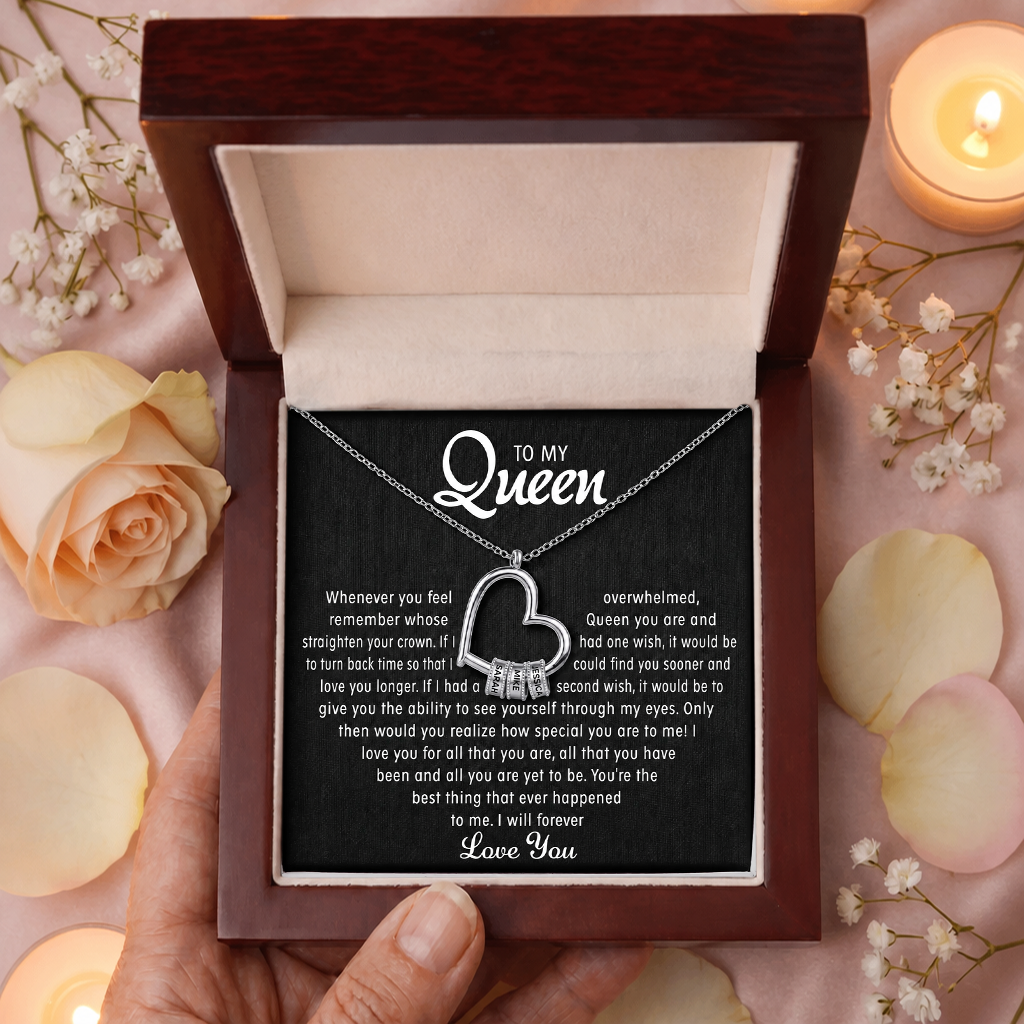To My Queen - Heart of Our Family Necklace