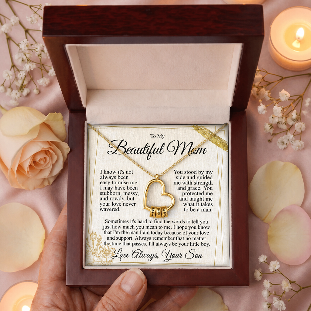 To My Mom - Heart of Our Family Necklace