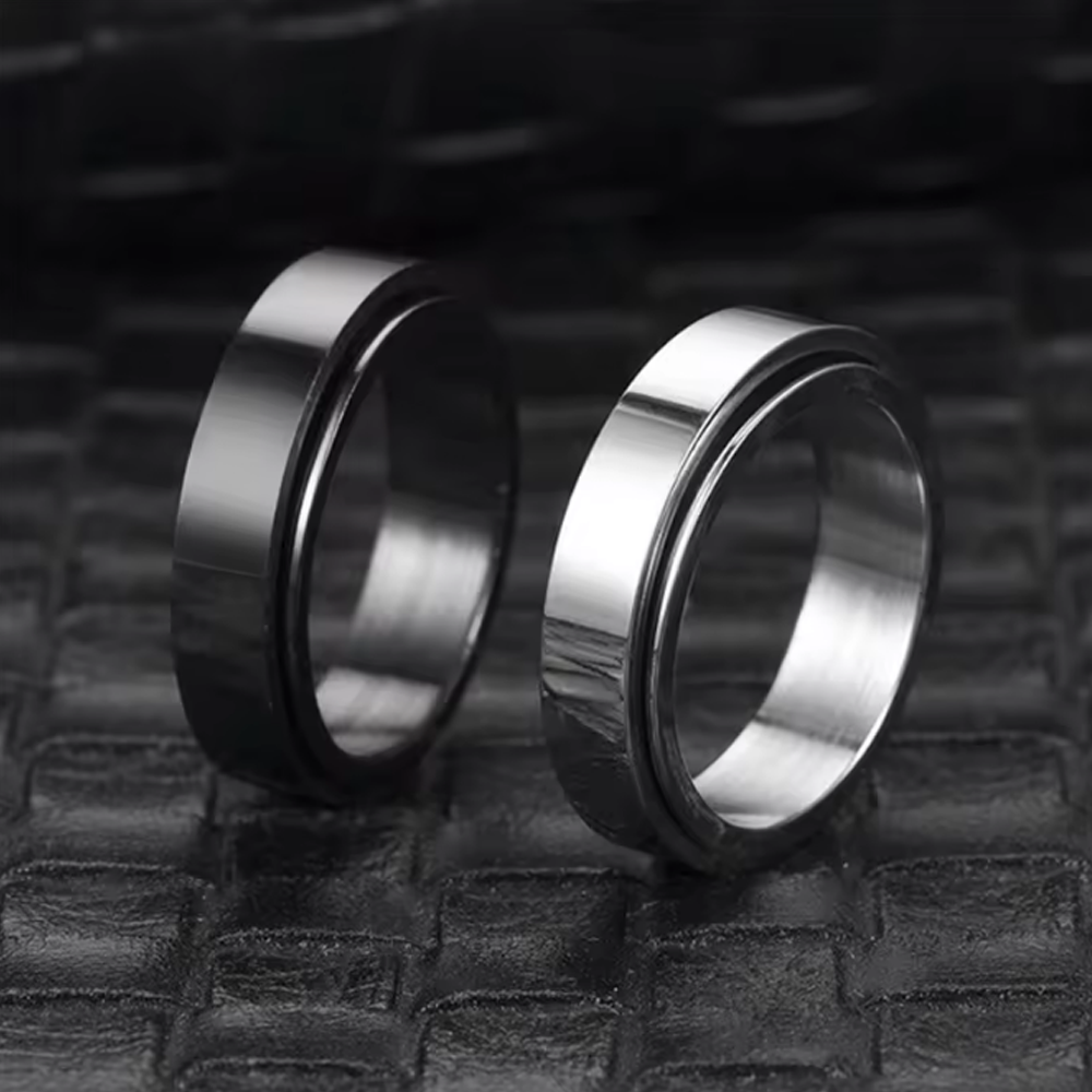 To my Son - Calm and Courage Ring - Black