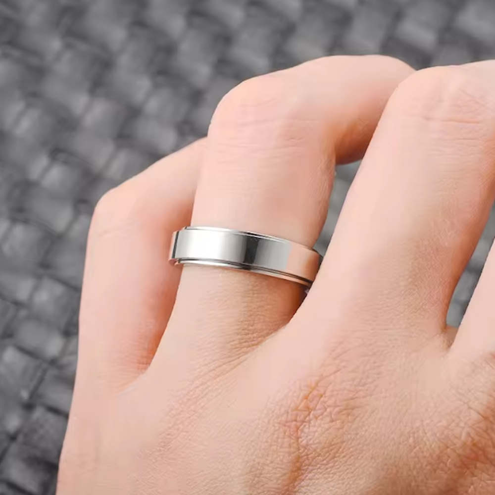To my Son - Calm and Courage Ring - Black