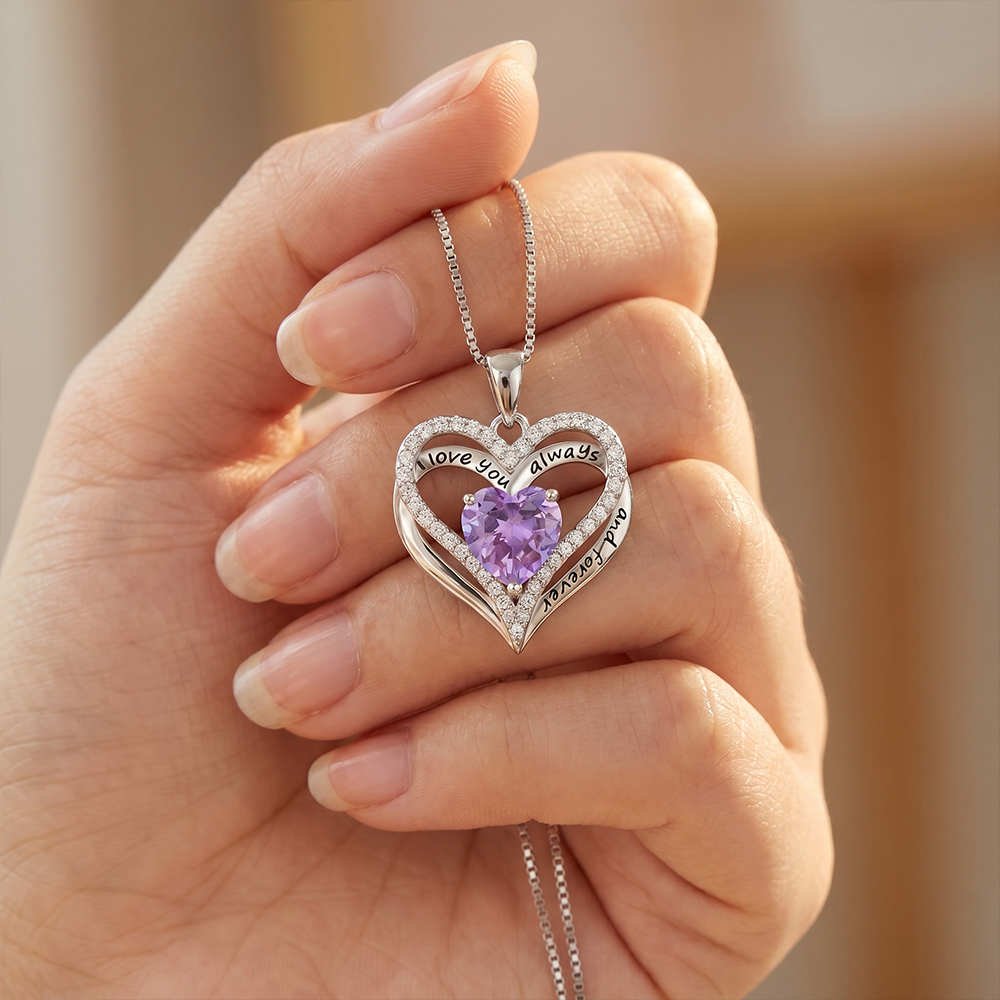 Apology Gift For Her -  Personalized Heart necklace