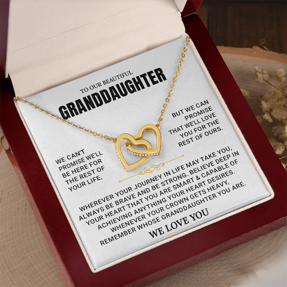 To My Granddaughter - Forever Linked Hearts