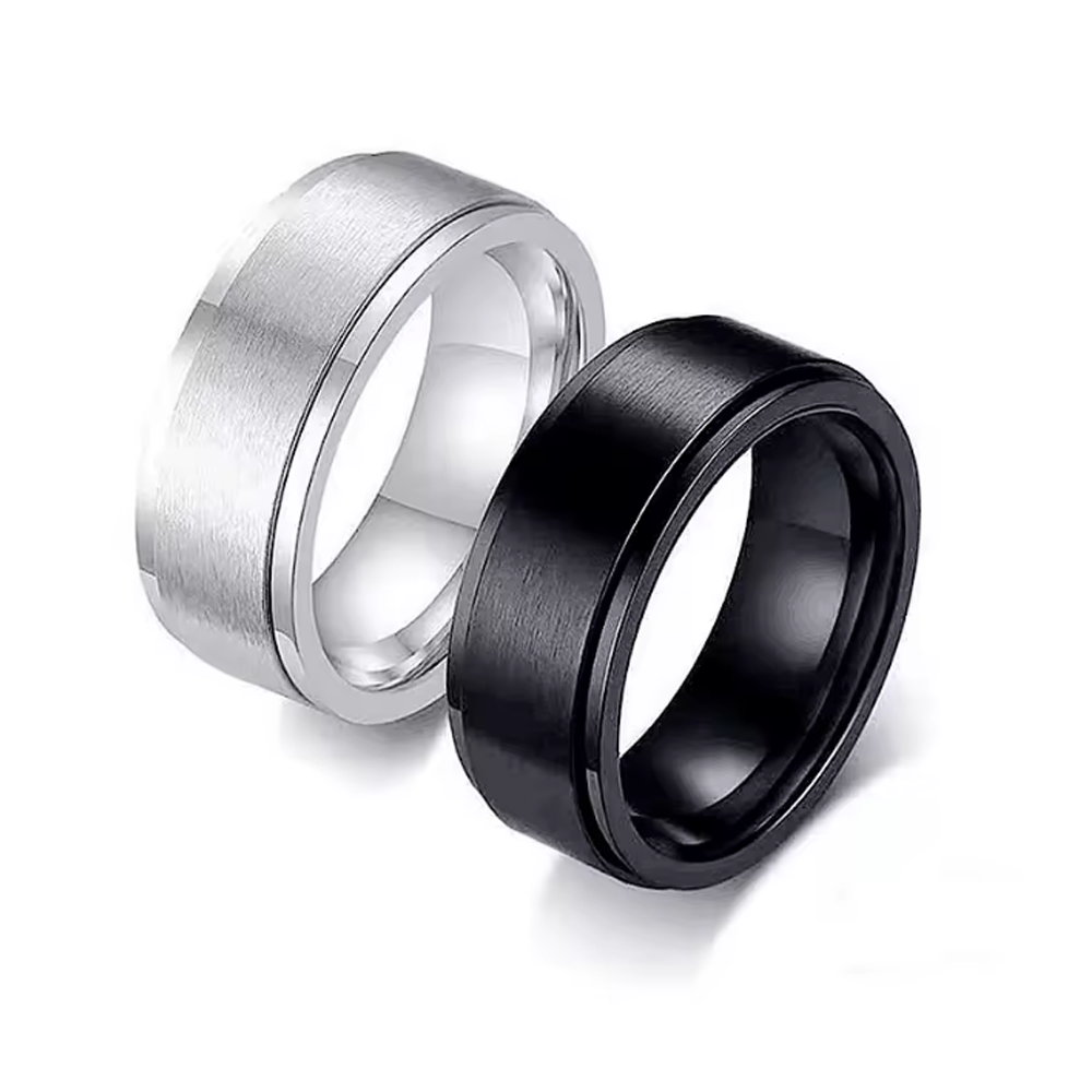 To my Son - Calm and Courage Ring - Black