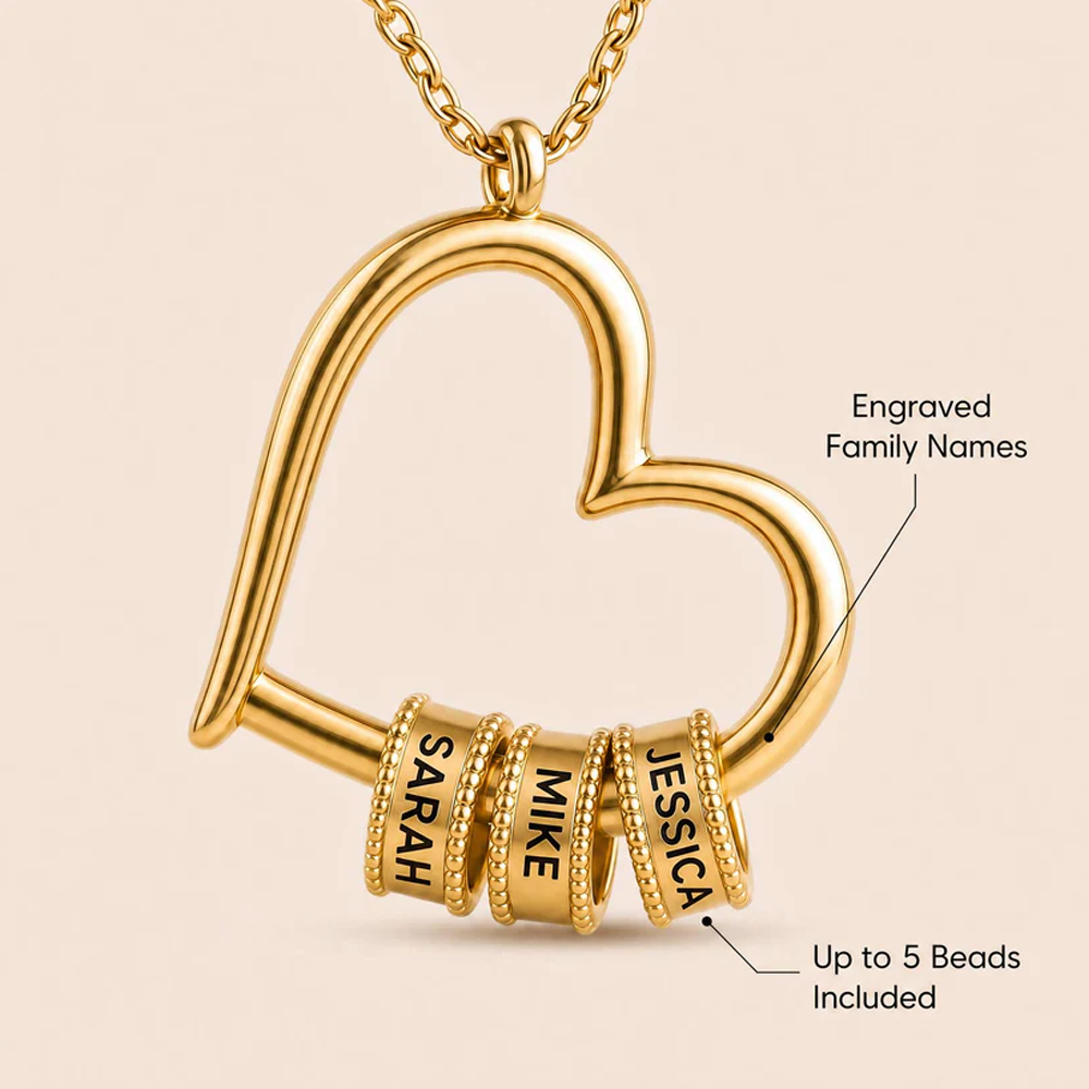 To My Mom - Heart of Our Family Necklace