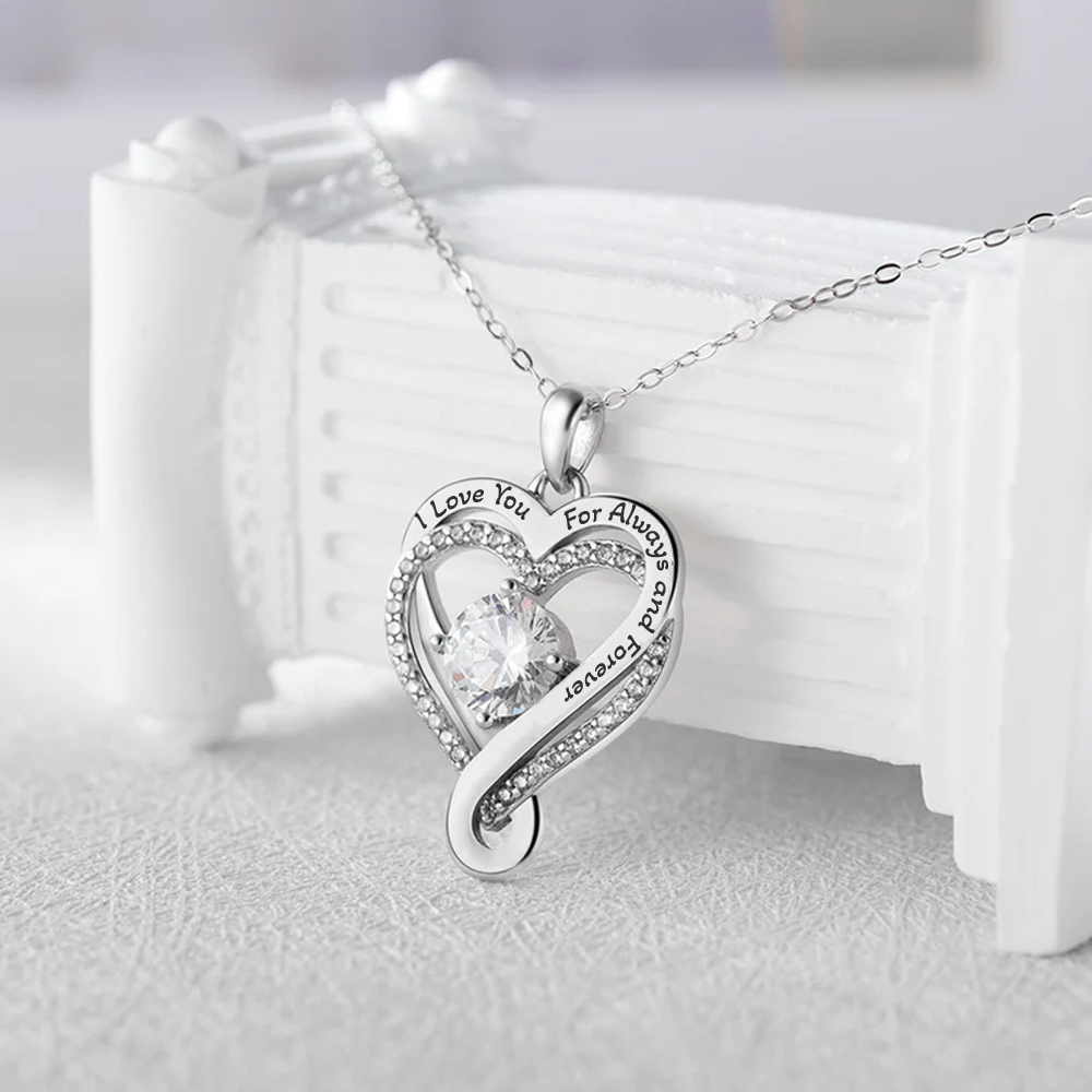 To my Love - Love Interlocked Hearts Necklace