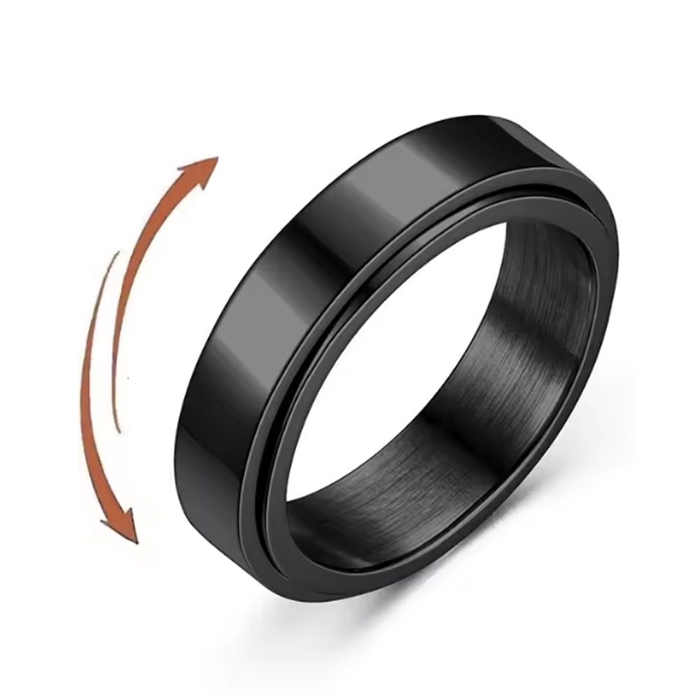 To my Son - Calm and Courage Ring - Black